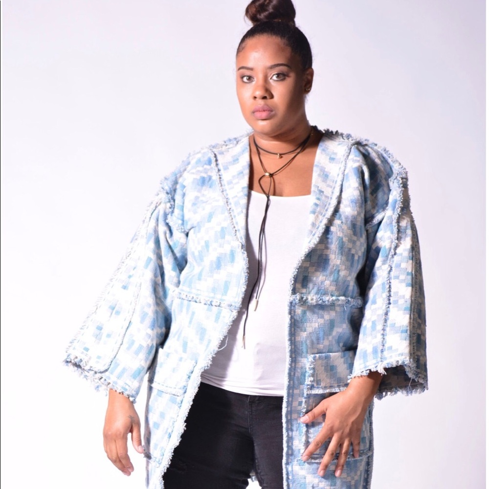 Vin'tij Light Patchwork Denim Coat